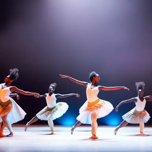 An image showcasing a diverse group of dancers passionately expressing their unique stories through movement, united by a common purpose to ignite social change