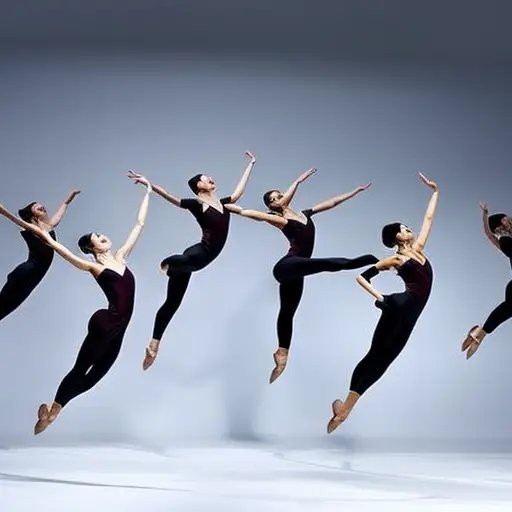 An image showcasing a group of dancers in perfect synchronization, effortlessly executing intricate movements