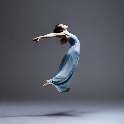 An image capturing the essence of Isadora Duncan's groundbreaking influence on dance: a graceful silhouette, bathed in soft, ethereal light, fluidly moving through space with liberated abandon, her flowing garments embodying freedom and expression