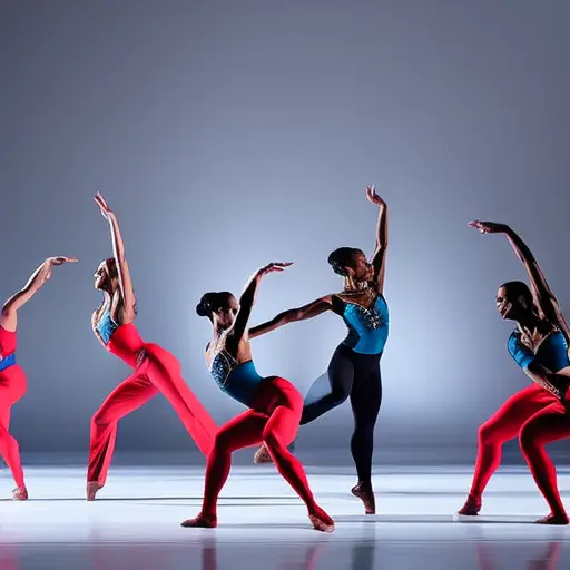 An image showcasing diverse dancers gracefully merging traditional movements from around the world, transcending cultural boundaries, and inspiring modern choreography