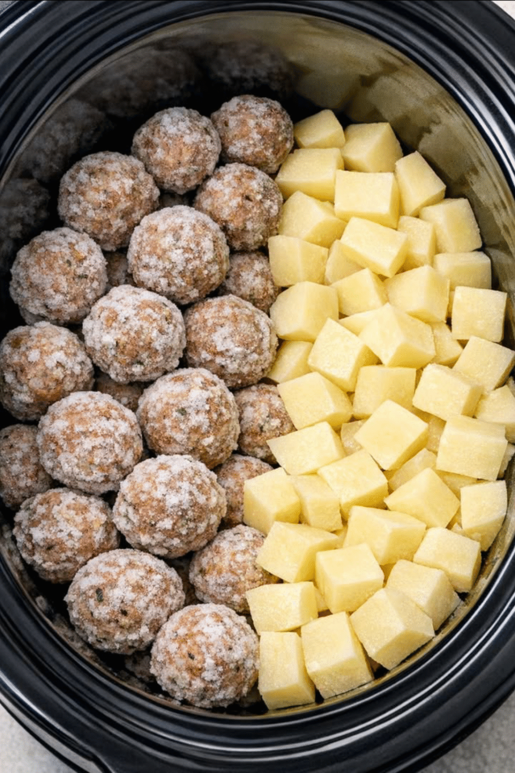 Slow Cooker Meatball and Potato Stew – Sefless Angel