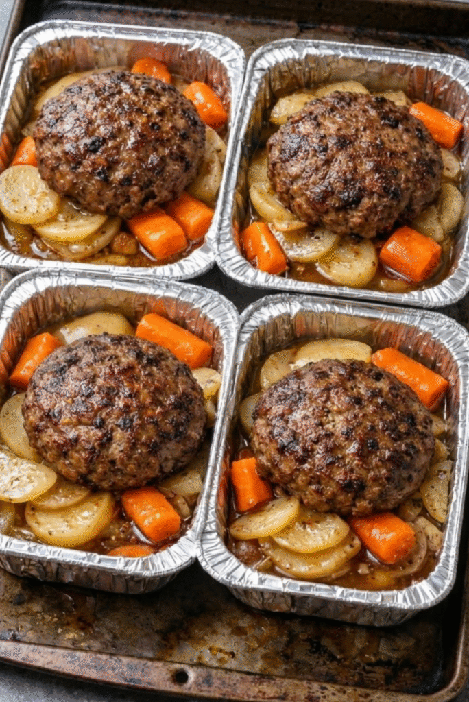 My dad showed me how to make these packet meals when money was tight. Just 4 ingredients for a perfectly tender individual feast