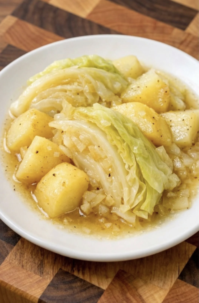Crockpot 4-Ingredient Cabbage and Potatoes