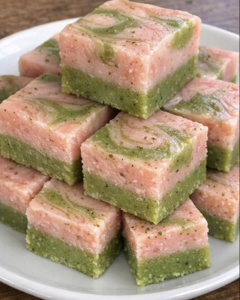My coworker brought this to the office picnic and everyone begged for the secret. Just 4 ingredients to make this gorgeous layered treat.