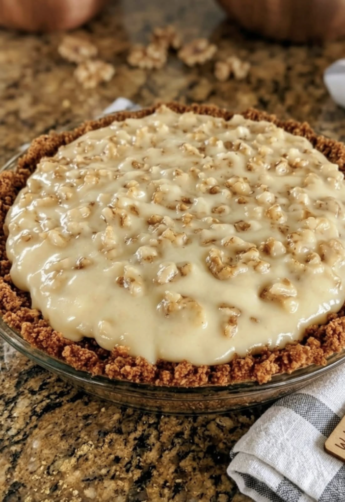 Walnut Cream Pie