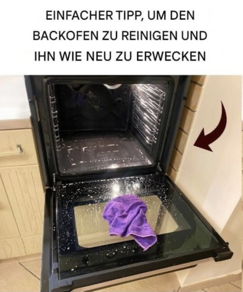 So reinigen Sie Ihren Backofen schnell mit natürlichen Tipps