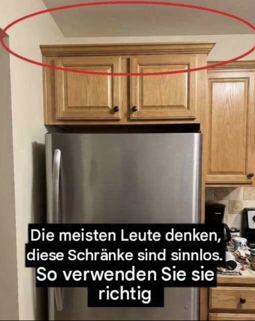 So nutzen Sie die Schränke über Ihrem Kühlschrank clever.
