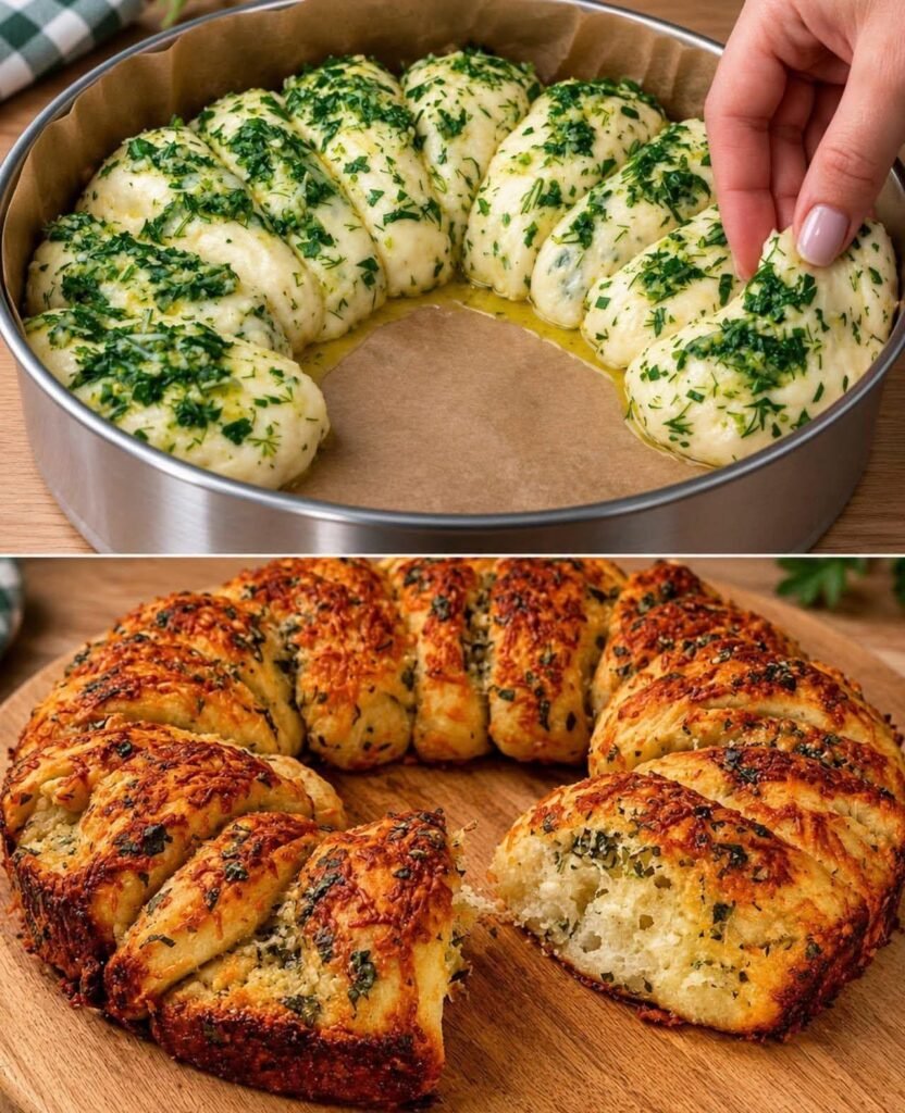 Selbstgebackenes Knoblauchbrot – so fluffig und lecker, da bleibt kein Stück übrig!
