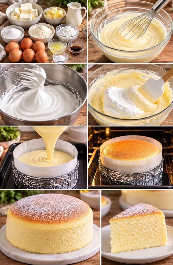 Japanischer Cotton Cheesecake – besonders fluffig, leicht und cremig