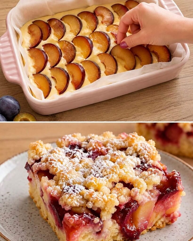 Pflaumen-Streuselkuchen – Saftig, fruchtig und mit knusprigen Butterstreuseln