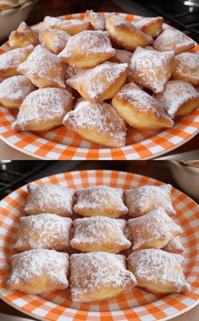 Goldbraune Teigquadrate – Einfaches Rezept für knuspriges, süßes Hefegebäck