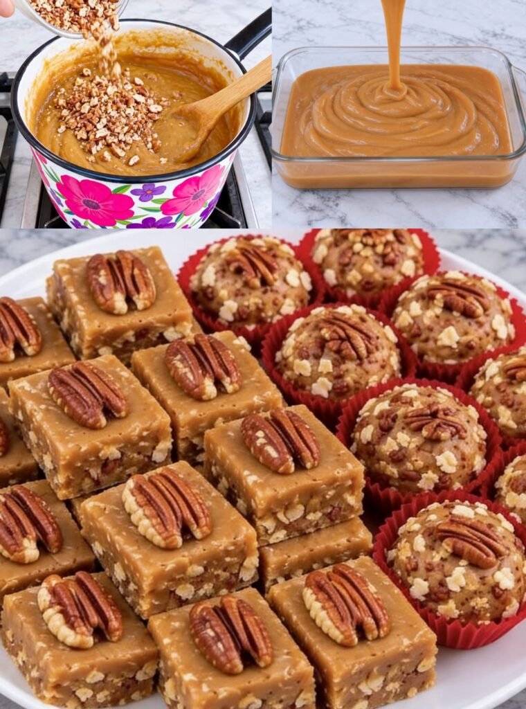 Milchkaramell mit Walnüssen – Süße Karamellbonbons wie selbst gemacht